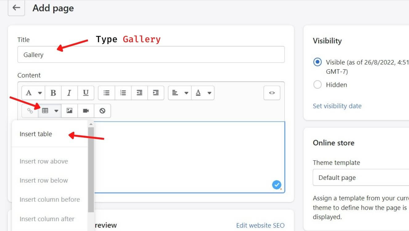 How To Create a Gallery Page for Your Shopify Store [2022] LogBase